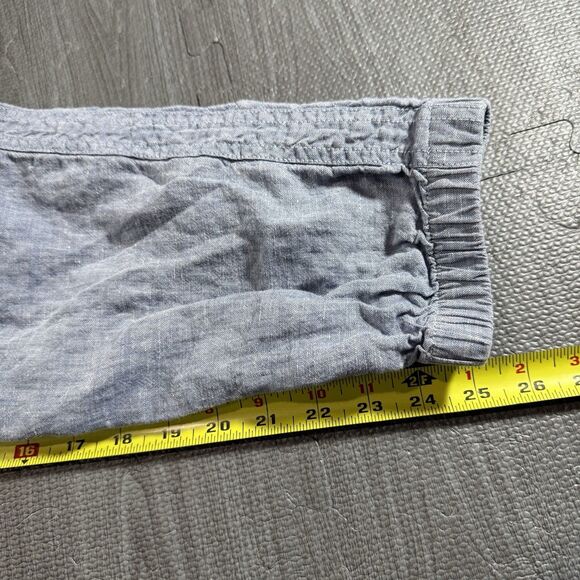 Athleta Cabo Linen Jogger size 6 drawstring elastic leg bottoms 100% Linen - Picture 8 of 8